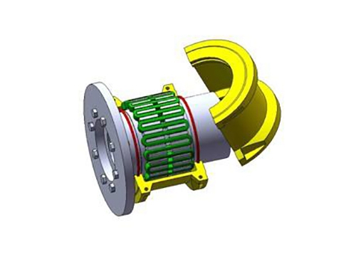 JSP type coupling with brake disc